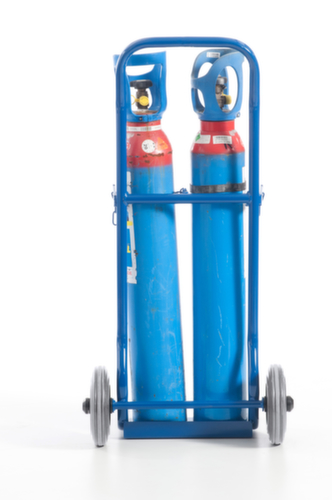 Rollcart Bottle trolley, for 2x10 l bottle, TPE tires