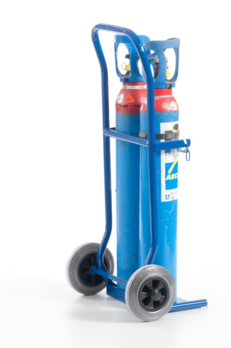 Rollcart Bottle trolley, for 2x10 l bottle, TPE tires