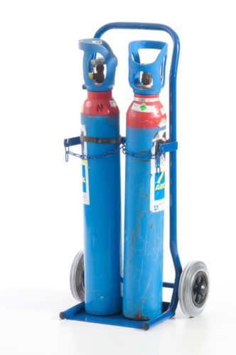 Rollcart Bottle trolley, for 2x10 l bottle, TPE tires