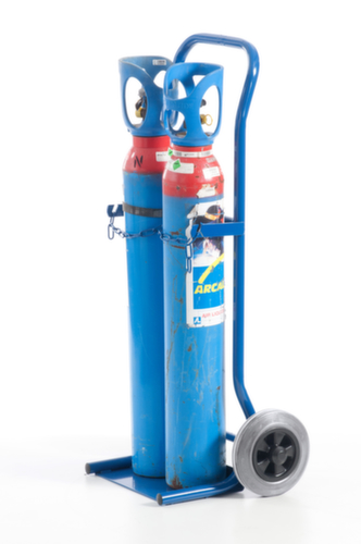 Rollcart Bottle trolley, for 2x10 l bottle, TPE tires