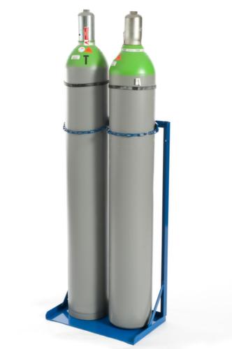 Rollcart Steel bottle rack, for 2 x 40 / 50 liter steel cylinders, False Ø 210 - 250 mm
