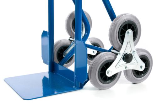 Rollcart 3-star stair truck, load capacity 150 kg, bucket width 300 mm, TPE tires