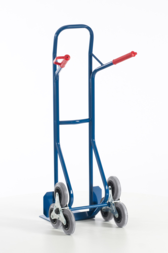 Rollcart 3-star stair truck, load capacity 150 kg, bucket width 300 mm, TPE tires