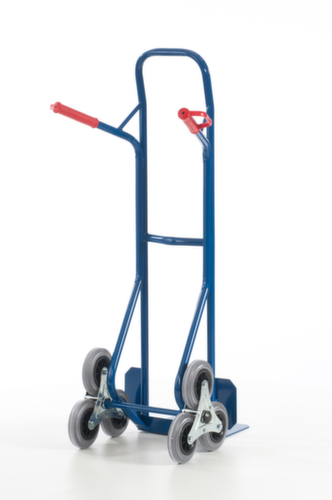 Rollcart 3-star stair truck, load capacity 150 kg, bucket width 300 mm, TPE tires