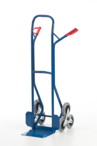 Rollcart 3-star stair truck, load capacity 150 kg, bucket width 300 mm, TPE tires
