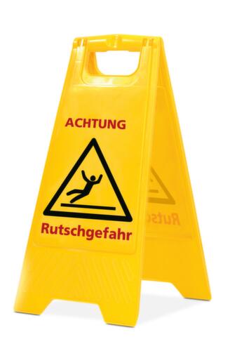 Warning combination sign "Caution! Danger of slipping", Floor stand