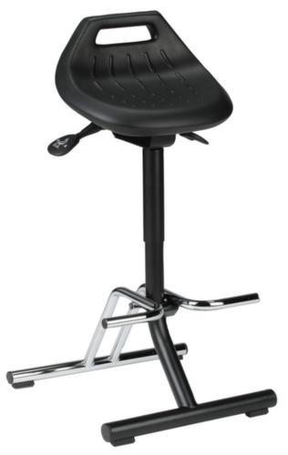 bimos Folding standing aid, seat height 640 - 840 mm, frame black/chrome