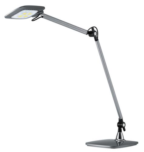 Hansa LED desk lamp E-Motion with sensor switch, light daylight to warm white, silver