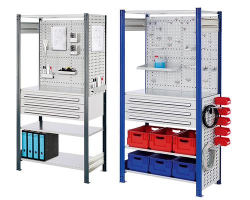 Kappes Plug-in shelving RasterPlan® with rear panel and 4 shelves