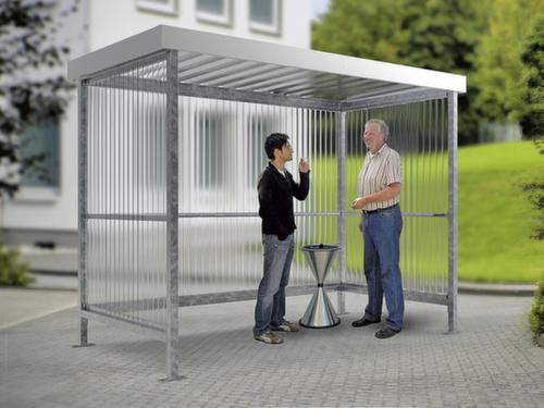 WSM Smoker's shelter with 1 side and 1 rear wall