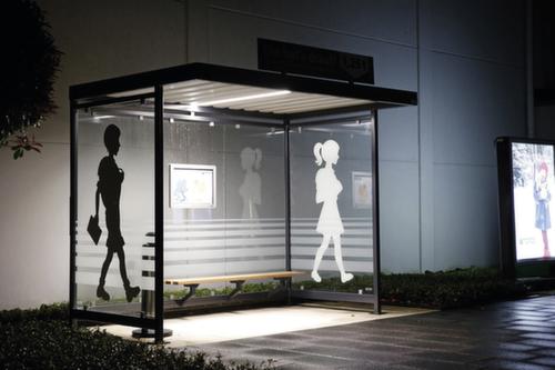 LED ceiling light for smoking shelter