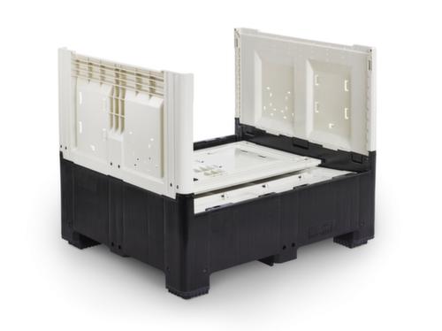 Pallet box High Cube with removal flap