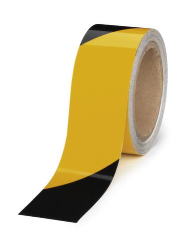 Reflective adhesive tape, yellow/black