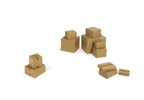 Corrugated cardboard folding box 1-wall