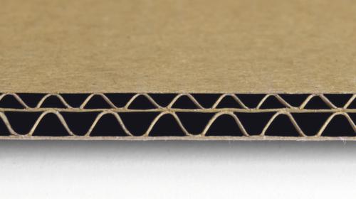 Corrugated folding carton 2-wall