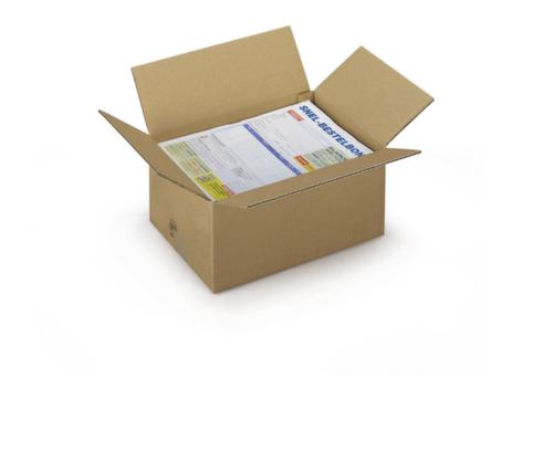 Corrugated cardboard folding box 1-wall