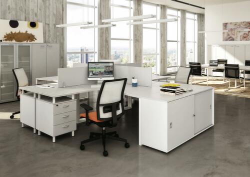 Quadrifoglio Desk Practika with 4-legged frame