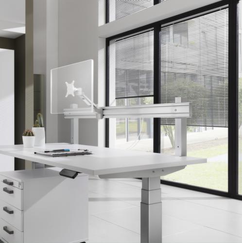 Screen holder for Partition with organizer rail