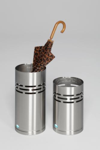 Waste bin and umbrella stand made of stainless steel