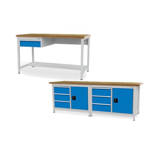 Bedrunka + Hirth Workbench with frame in many colors and different tops