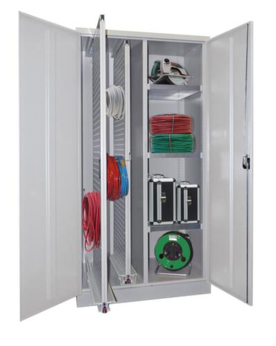 PAVOY Vertical cabinet light gray with practical features