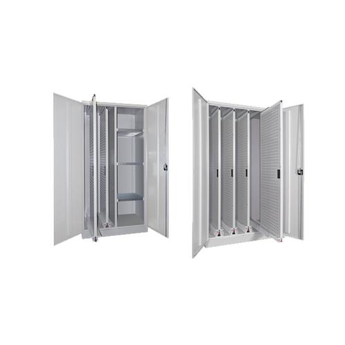PAVOY Vertical cabinet light gray with practical features