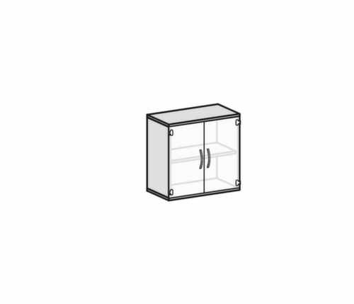 Gera Glass door cabinet Pro