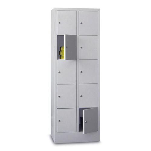 PAVOY Locker cabinet Basis light gray with up to 20 compartments