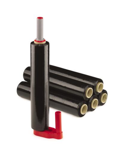 Environmentally friendly stretch film set with 6 rolls and dispenser