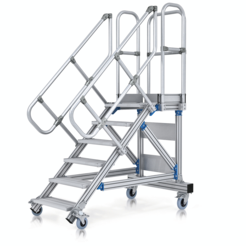 ZARGES Platform stairs with one-sided ascent