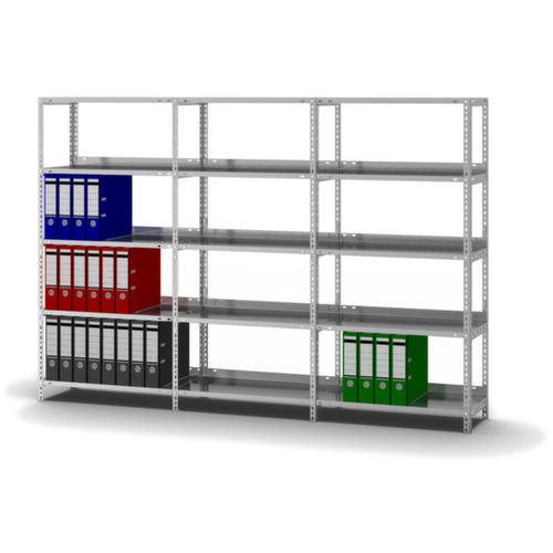 hofe Screw-on file shelving add-on bay with cover shelf