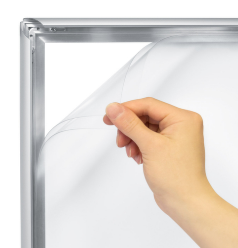 Hinged window frame with counter frame