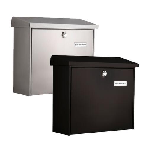 Extra deep wall letterbox Comfort with nameplate