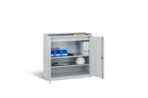 C+P Side cabinet ERGO light gray with drawer, width 1000 mm