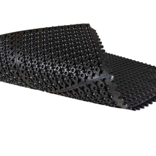 Anti-fatigue rubber tile Almelo plug-in system
