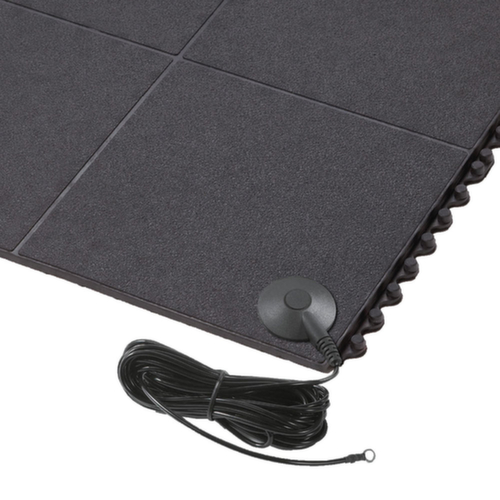 ESD anti-fatigue rubber tile Utrecht, Tile, length x width 910 x 910 mm