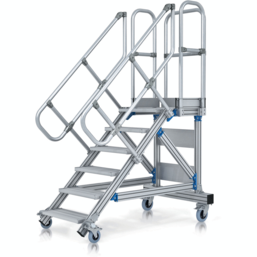 ZARGES Platform stairs with one-sided ascent
