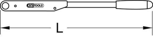 KS Tools 1" short-stroke torque wrench