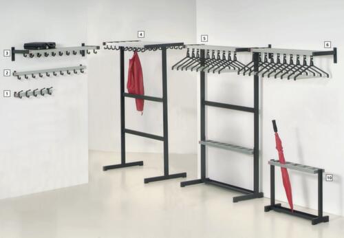 van Esch Wall coat rack with hat and coat hooks