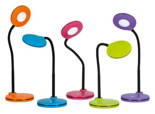 Hansa Colorful LED table lamp Splash with gooseneck