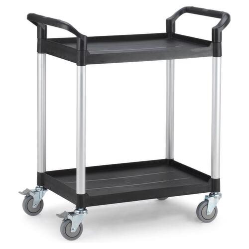 UDOBÄR Plastic shelf trolley 793x510 mm, load capacity 180 kg, 2 Shelves