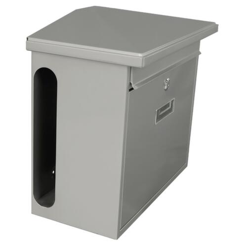 Wall letterbox Zamoran with nameplate and newspaper compartment