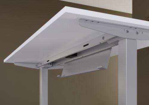 Electrically height-adjustable conference table