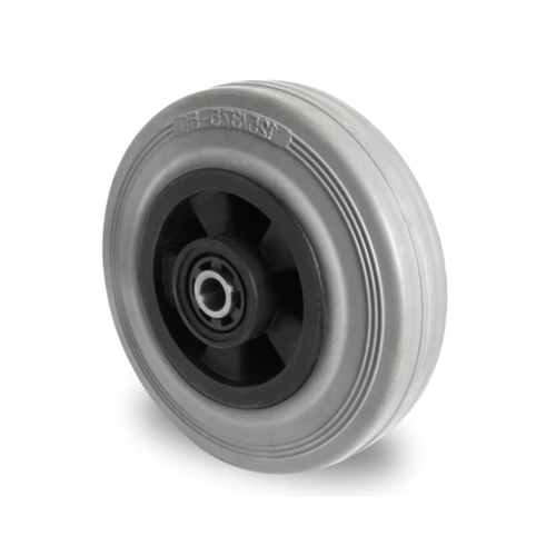 Cascoo Built-in wheel, load capacity 75 kg, Solid rubber tires