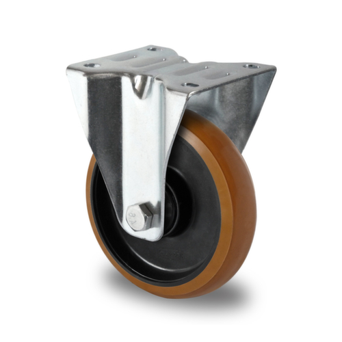 Cascoo Fixed castor, load capacity 250 kg, Polyurethane tires