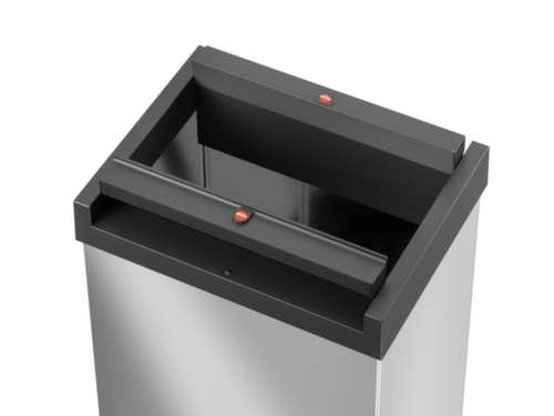 Hailo Litter garbage can with self-closing swing lid