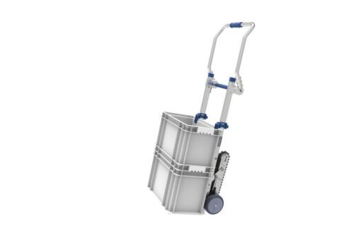 Holder for plastic box for electric stair climber