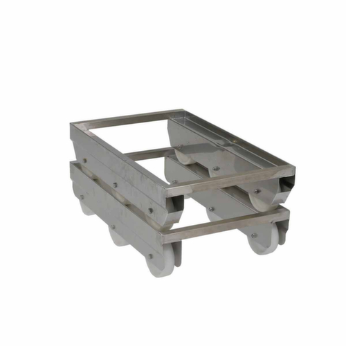 Stainless steel transport trolley
