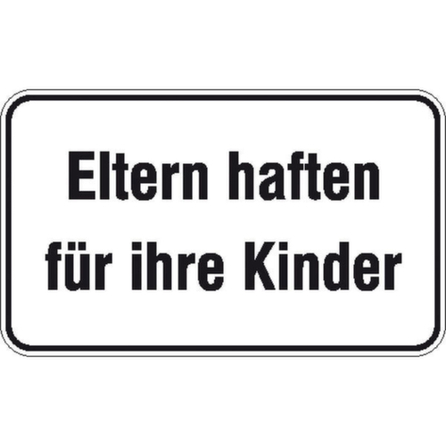 Information sign SafetyMarking®, "Parents are liable for their children"