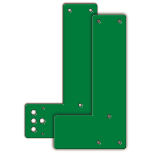 Mounting plate GfS for Swing door guard